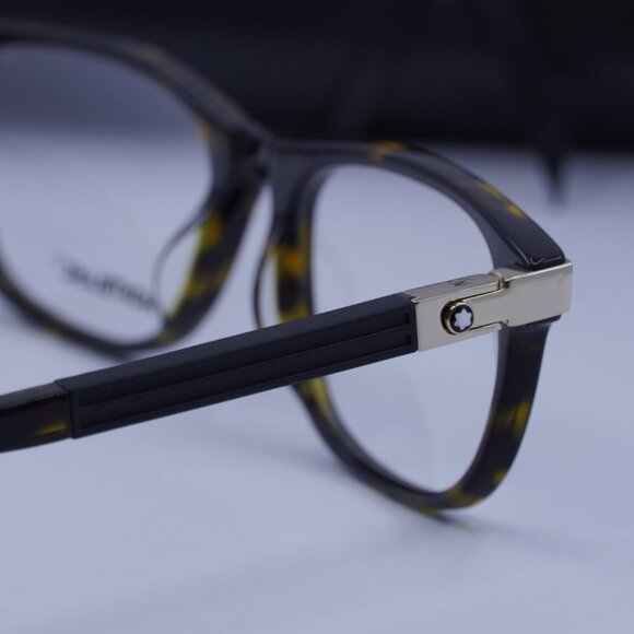Montblanc MB0036O 003 Rectangle Eyeglasses 54mm – Havana - Picture 9 of 10